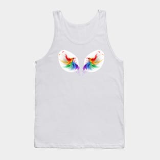 Fluffy Rainbow Wings (with shadow) Tank Top